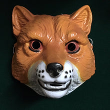 Load image into Gallery viewer, A plastic fox mask that covers the front of the face
