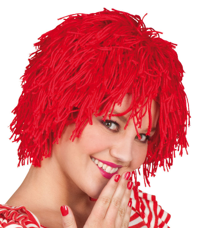 Red Woolly Clown Wig