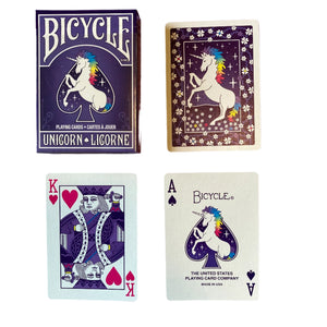 Unicorn Licorne Bicycle Cards