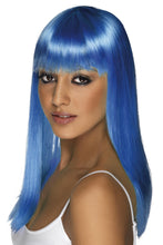 Load image into Gallery viewer, Neon Wig (Blue, Lilac, Yellow, Aqua, Orange, Pink, Purple ,Green, Red)
