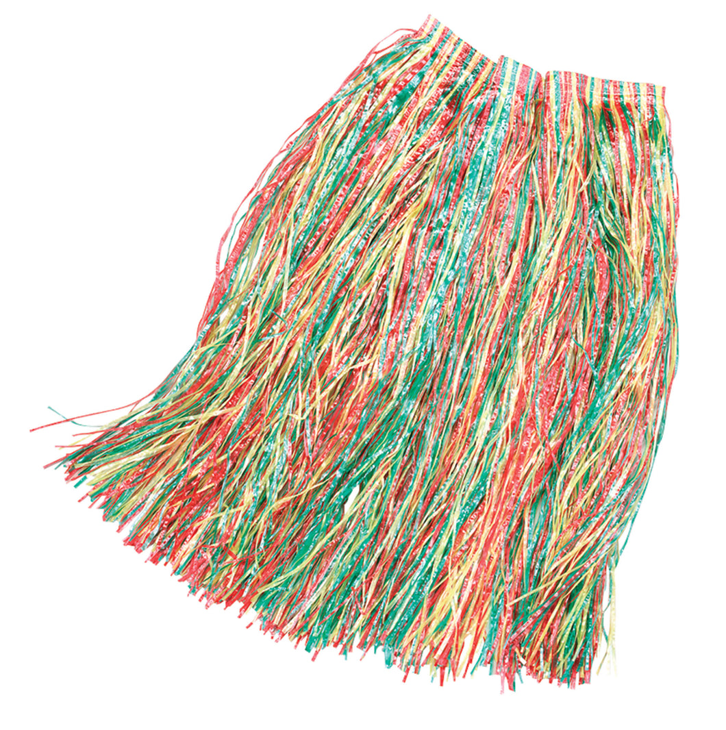 Multi Coloured Grass Skirt (adult)
