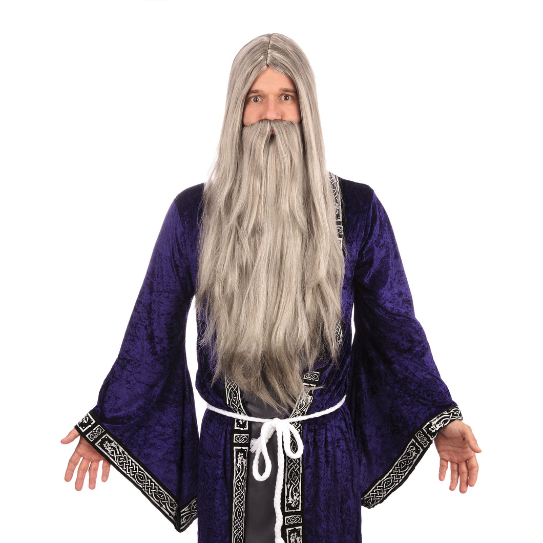 Wizard Wig and Long Grey Beard