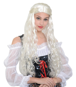 Medieval Lady Wig (long pale blonde)