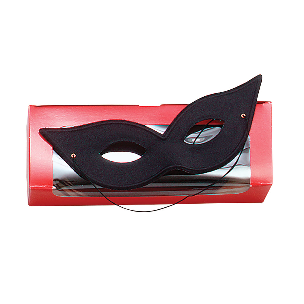 Flyaway Domino Black Mask