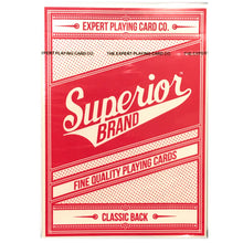 Load image into Gallery viewer, Superior Red Playing Cards by Expert Playing Card Co.
