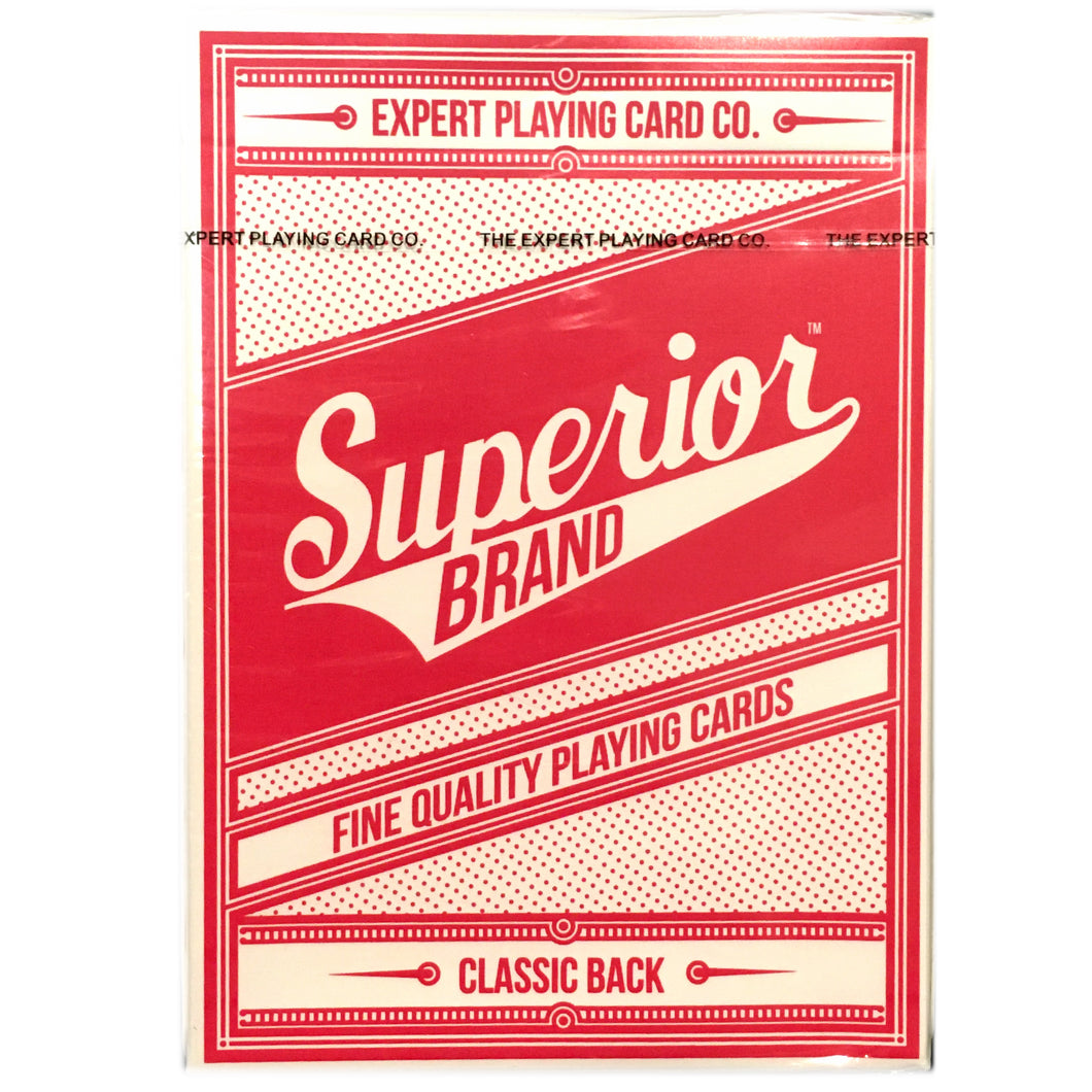 Superior Red Playing Cards by Expert Playing Card Co.