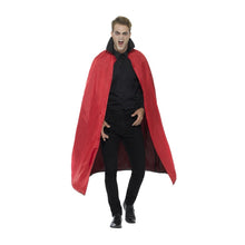 Load image into Gallery viewer, Reversible Vampire Cape, Black &amp; Red
