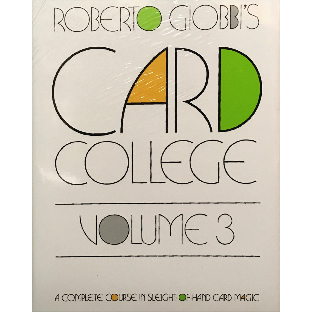 Card College Vol. 3 by Roberto Giobbi