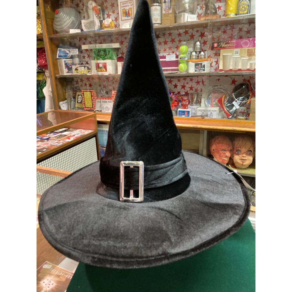 Deluxe Witch Hat with Buckle