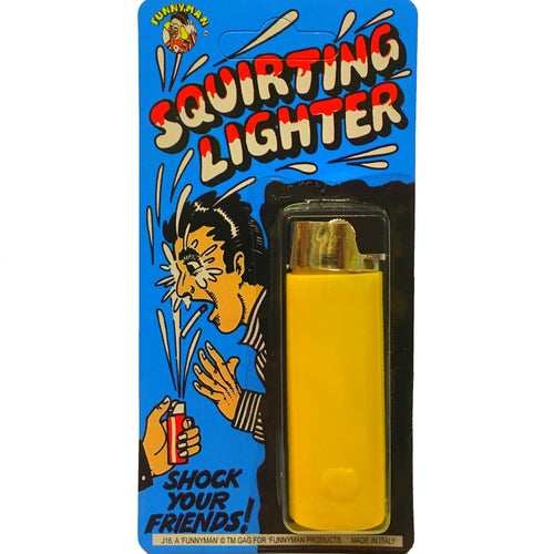 Looks like a normal lighter but squirts water