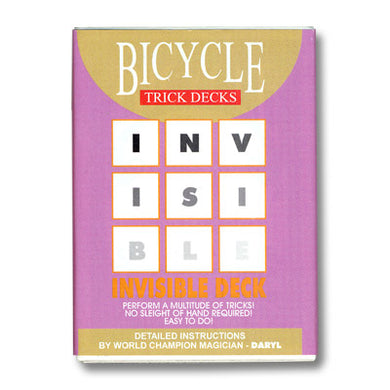 Bicycle Trick Decks Invisible Deck perform a multitude of tricks no sleight of hand required easy to do.