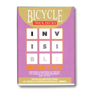 Bicycle Trick Decks Invisible Deck perform a multitude of tricks no sleight of hand required easy to do.