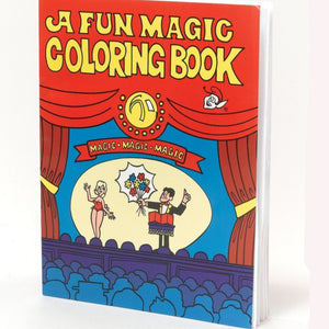 a magic trick easy to do colouring book red and blue with yellow text
