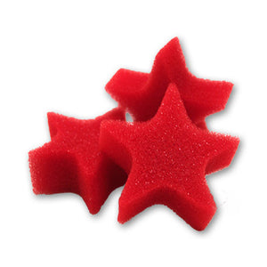 Red Sponge Stars by Goshman